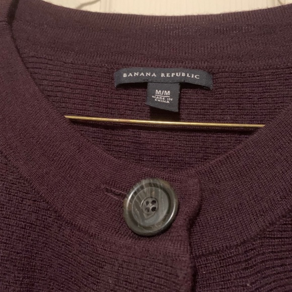 100%Wool BananaRepublic button-belt sweater/cardi - Picture 6 of 6